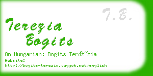 terezia bogits business card